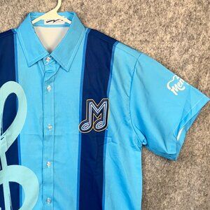Memphis Redbirds Baseball 'Blues Night' Hawaiian Shirt Game Promo - Size Large